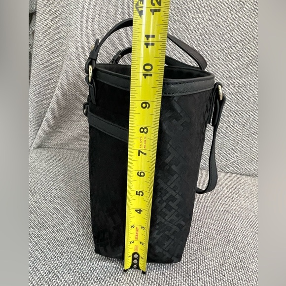 Tommy Hilfiger Black Tote with Gold Hardware - Picture 10 of 16